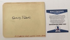 Owen Roberts Signed Autographed 4.5 X 5 Album Page BAS Beckett US Supreme Court picture