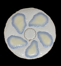 Antique German Weimer Oyster Shells Plate 8.5” picture