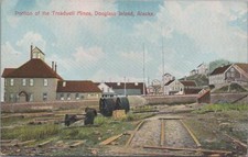 Postcard Portion Treadwell Mines Douglas Island Alaska AK  picture