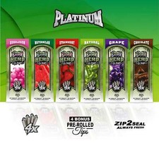 Double Platinum Rolling Papers Assorted Combo Pack 6 Packs (24 WRAPS + TIPS) picture