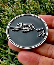 Navy Seal Team 6 VI Six Bone Skeleton Frog Seals Sniper Rifle NSW Challenge Coin picture