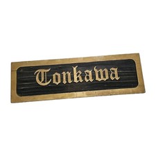 Vintage Tonkawa Tribe Sign Wood 36
