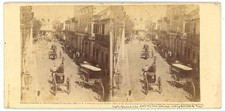 CUBA STEREOVIEW - Havana - Calle de Obispo - E Anthony 1860s EARLY picture