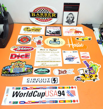 21 PIECE RACING HOT ROD CAR MOTORSPORT MOTORCYCLE DECALS STICKERS LOT 4 picture