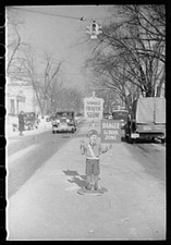 Chillicothe Ohio 1940 School Zone Highway Marker Snowstorm Winter Road Sign picture