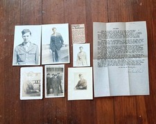 Vintage 1940s WW2 Radiomen Typed Letter + B&W Photos of Radiomen Soldier picture
