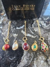 Vintage Joan Rivers Classics Collection Fabergé Style Egg Charm Extender Set (5 picture