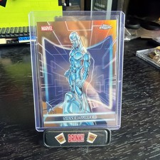 2026 Topps Marvel Neon Silver Surfer Chrome Neon Etch Gold Refractor 37/50 #34 picture