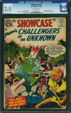 Showcase 11 CGC 2.5 GD+ OW Challengers Unknown Kirby DC 1957 3rd app CotU picture