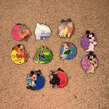 Disney Zodiac Horoscope Character Pin Set - Disney Characters picture