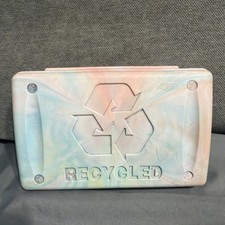  Vintage Academics Plastic Pencil Case Box recycled swirl green color old school picture