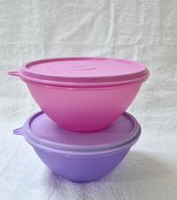 Tupperware Classic Wonderlier Mixing bowls set of 2-775ml/3.25 cups-Pink picture
