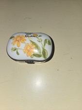 Limoges France Hand Painted Porcelain Box picture