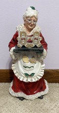 Mrs. Claus Baking Gingerbread Cookies Christmas Ceramic/Resin Hobby Lobby NEW picture