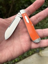 🔥 Jack Wolf Orange Micarta Eureka Jack Slipjoint Pocket Knife New In Box picture