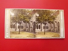 Stereo Image Thuringia Erfurt Cloister Coloured by Braun approx. 1898 158. picture