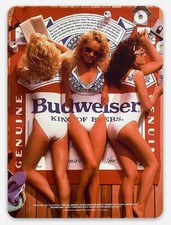 Budweiser Bikini Poster 1980's Custom MAGNET beer fridge toolbox man cave picture