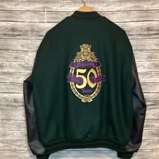 Rare LE Disneyland Haunted Mansion Varsity Jacket Men 2XL Green 50 Years Limited picture