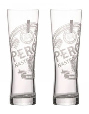 Set Of 2 x Peroni Half Pint Glasses 10oz Brand New Genuine picture