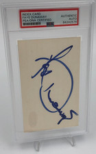 FAYE DUNAWAY PSA JSA AUTO w COA Signed Index Card Actor BONNIE & CLYDE CHINATOWN picture