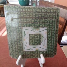 Temptations SET OF 3 OLD WORLD GREEN TRIVETS NEW picture