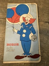 Vintage Bozo The Clown Dime Saver Booklet Coin Saver Willard United Bank picture