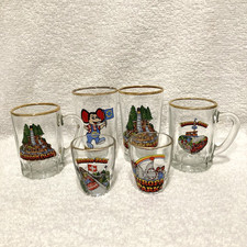 Vintage Europa Park Germany Set of 6 Souvenir Shot Glasses Euromaus Theme Park picture