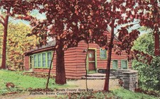 Nashville Brown County State Park Indiana Log Guest Cabin Vtg Postcard K3 picture