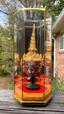 Tossakan Face Mask Thai Khon Dance Painted Ravana ENCASED 9