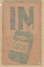 NOS 1965 Vintage SALEM Cigarettes Store Door Window Decal Sign Scarce picture