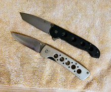 Two Vintage Discontinued  CRKT Folding Knives picture