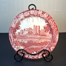 Antique Wood & Sons Castles Red Dinner Plate 10