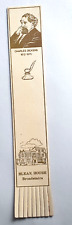 Leather BOOKMARK Broadstairs Kent Charles Dickens House York Gate Bleak House VG picture