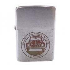 Vintage Zippo 1982 Vintage Volkswagen Club Of America Brushed Finish Lighter picture