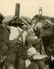 With The Anzacs In Gallipoli Inside An Australian Trench Old Photo picture