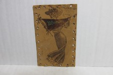 NOVEMBER 1906 LEATHER POST CARD. POSTED picture