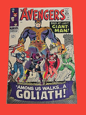 Avengers #28 1966 Marvel Comics 1st Goliath Collector Silver Age Stan Lee picture