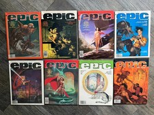 EPIC ILLUSTRATED Magazine 1984 1985 8pc Lot Fantasy Sci Fi Comic Galactus picture