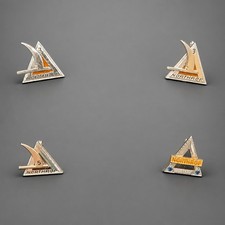 Vintage Northrop Corporation Service Pin Lot (4) - 10K Gold & Sterling Silver picture