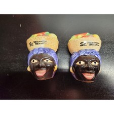 Vintage St Maarten Martin Souvenir Salt and Pepper Shakers Hand Painted Ceramic picture