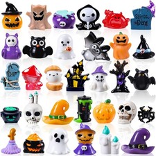 Tiny 32 Styles of Halloween Figures - Waterproof Resin for Gardens & Dollhouses picture