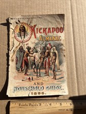 Kickapoo Almanac abd Household Guide Native American Indian 1896 Batavia NY picture