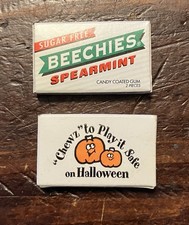2 Vintage 1990’s Halloween Beechies Candy Packs Full Pumpkins picture