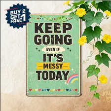 Learning From Mistakes Motivation Tin Sign Inspiring Office Metal Plaque 8x12 picture