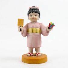 Porcelain Figurine Young Girl Traditional Outfit Collectible picture