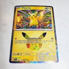 Pikachu 30th Celebrations Anniversary 040/128 Pokemon (18/30) Shinji Kanda NM picture