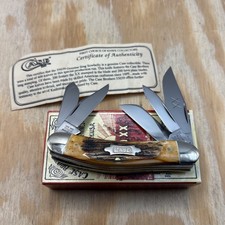 Vintage Case XX 1994 Classic 55039 XX STAMP Stag Sowbelly Knife ONLY 200 MADE picture