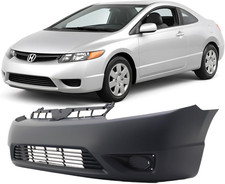 Compatible with Front Bumper Cover 2006-2008 Honda Civic Coupe DX-G EX LX Si Cou picture
