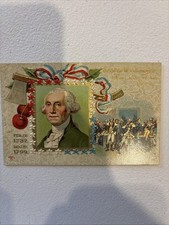 George Washington Taking Leave Of His Officers Post Card Circa 1910 picture