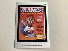 MAD DOG MANGE MAGAZINE 2025 TOPPS WACKY PACKAGES CARD PARODY, #23 COUPON BACK NM picture